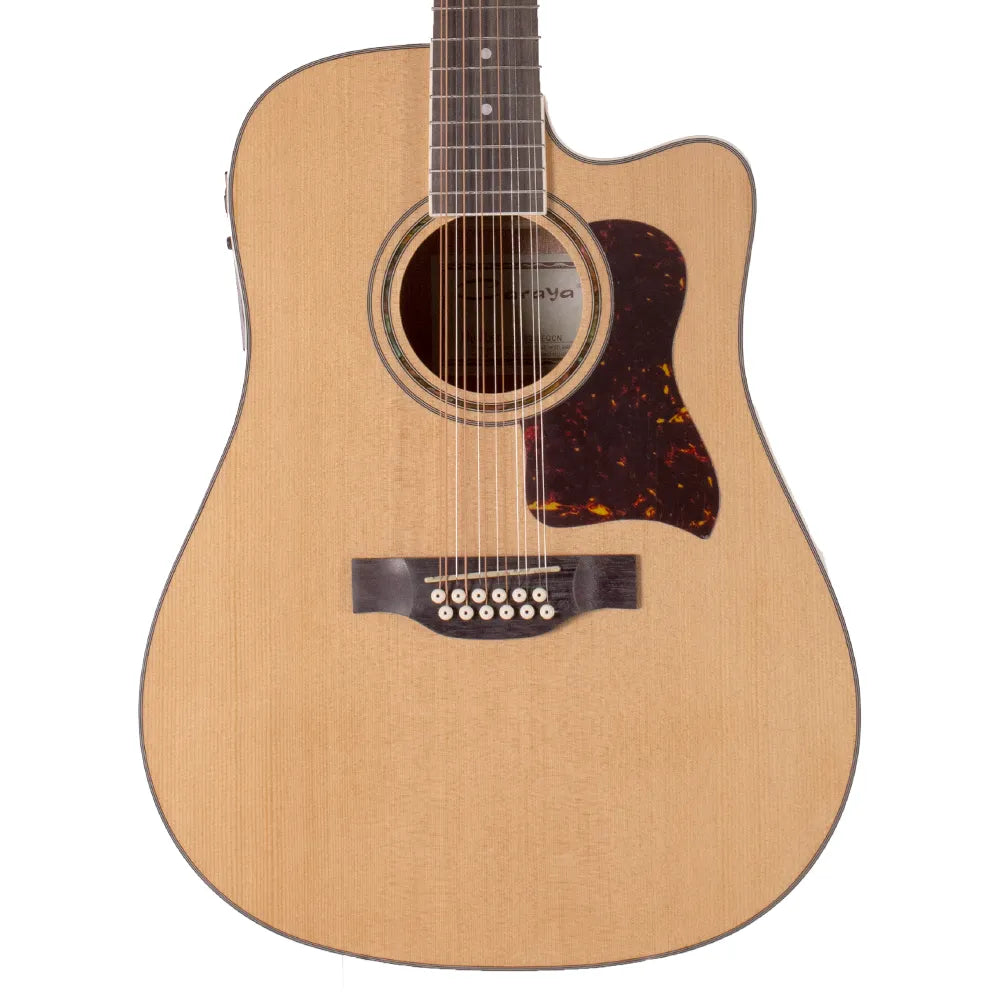 Guitarra Electroacústica Caraya F66012eqcn 12 Cuerdas Natural Con Recorte