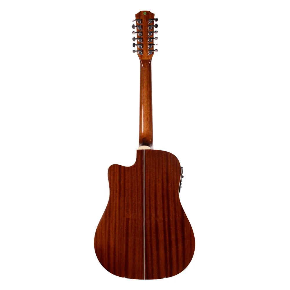 Guitarra Electroacústica Caraya F66012eqcn 12 Cuerdas Natural Con Recorte