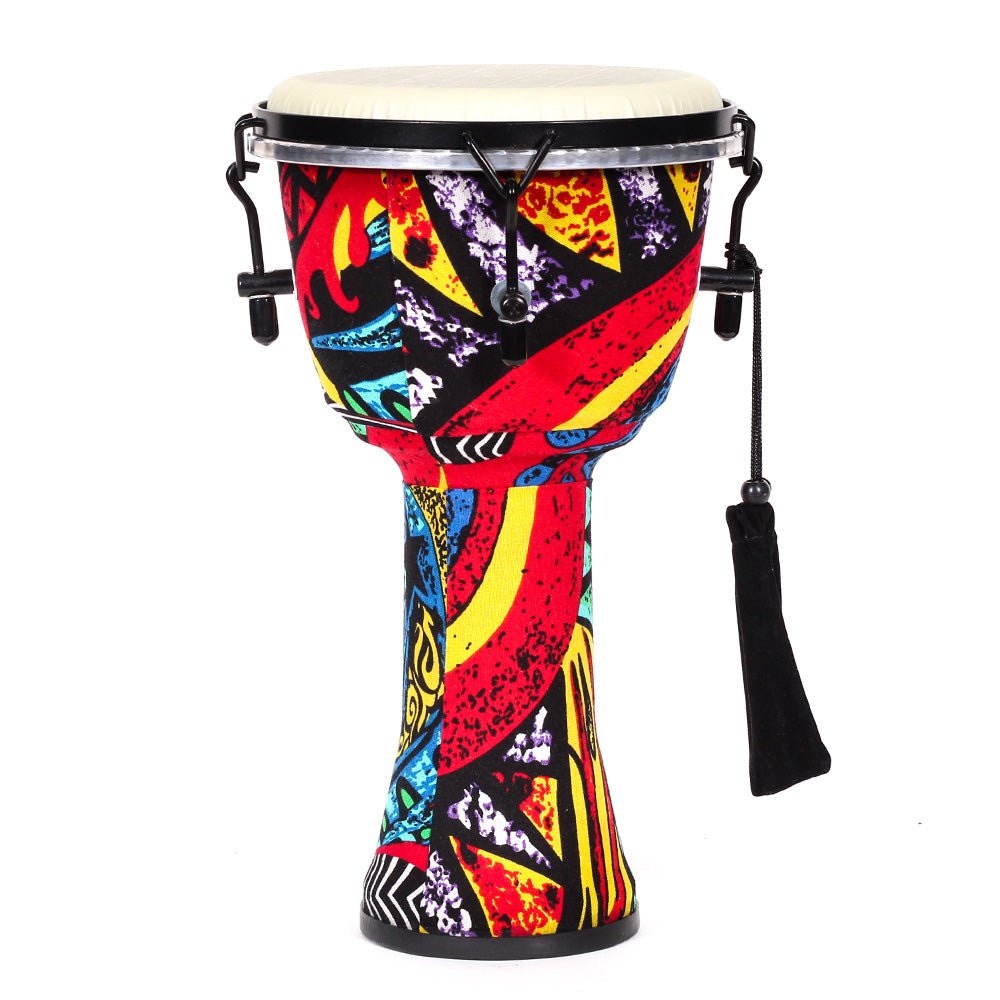 Djembe Africano Solaris Fzg0862 8" Color Azul 20 Cm Diámetro Y 40 Cm De Altura FZG0862