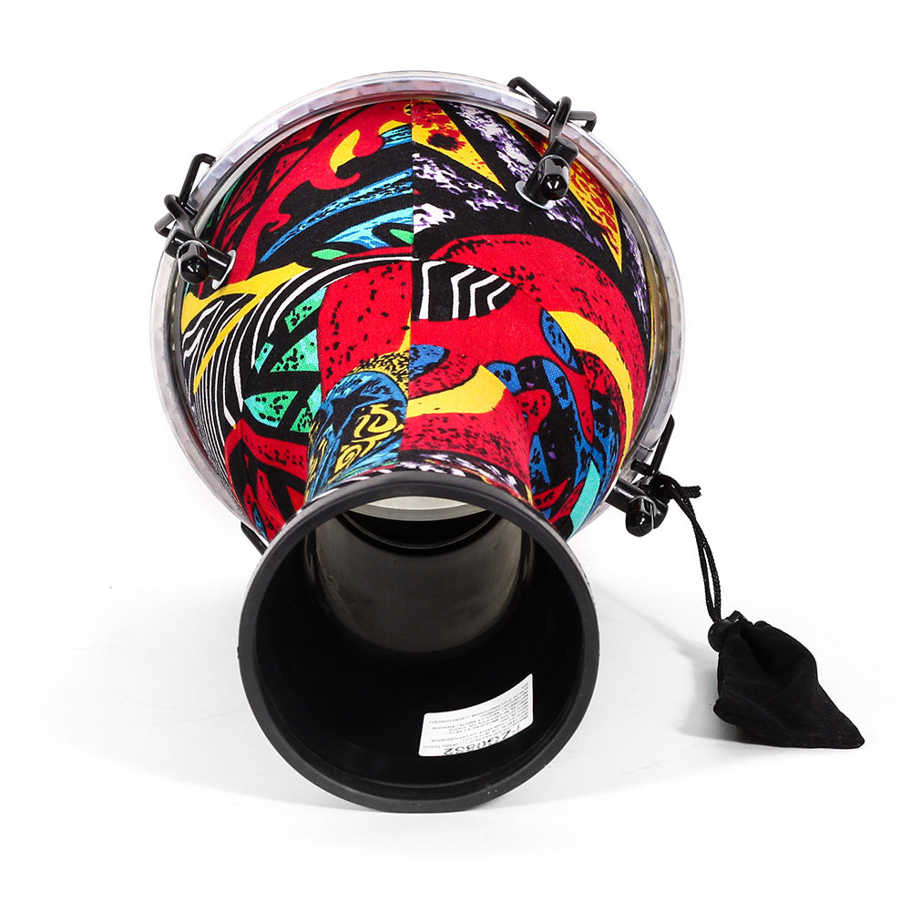 Djembe Africano Solaris Fzg0862 8" Color Azul 20 Cm Diámetro Y 40 Cm De Altura FZG0862