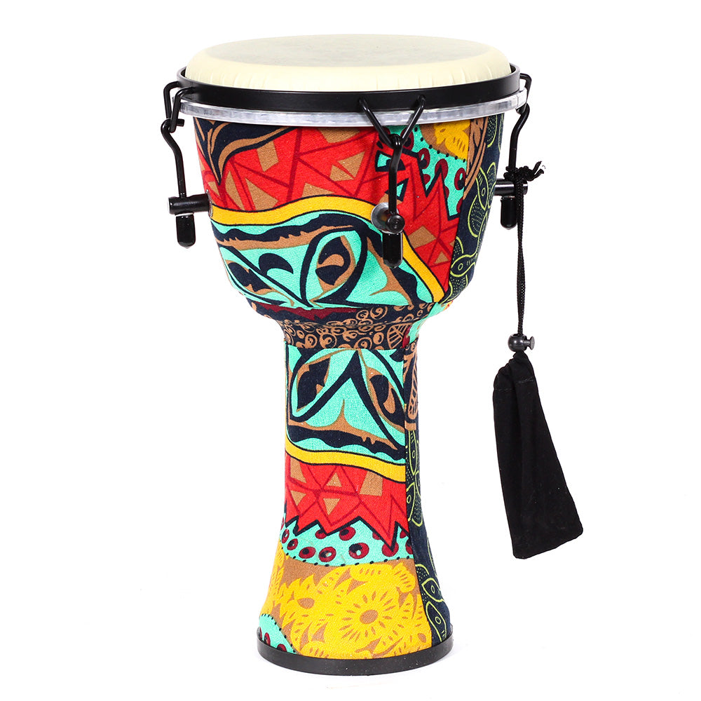 Djembe Africano Solaris Fzg0863 8" Color Turqueza 20 Cm Diámetro Y 40 Cm De Altura FZG0863