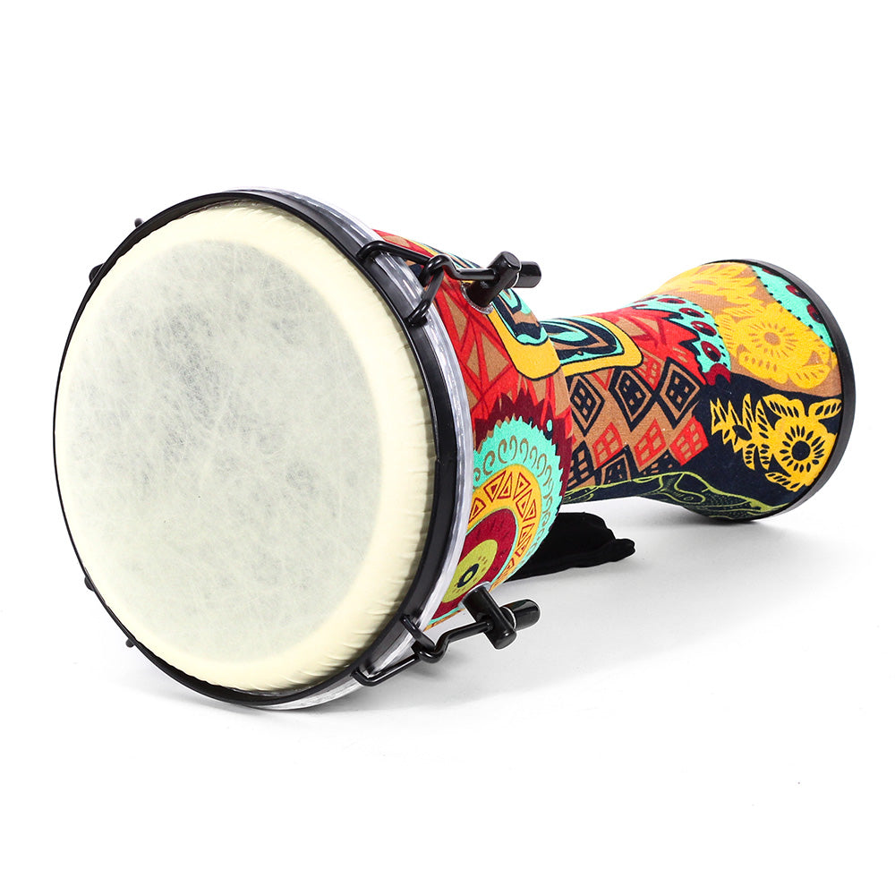 Djembe Africano Solaris Fzg0863 8" Color Turqueza 20 Cm Diámetro Y 40 Cm De Altura FZG0863