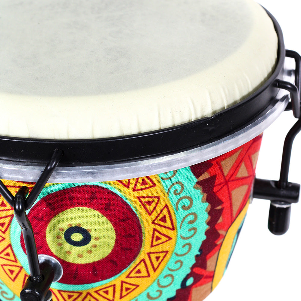 Djembe Africano Solaris Fzg0863 8" Color Turqueza 20 Cm Diámetro Y 40 Cm De Altura FZG0863