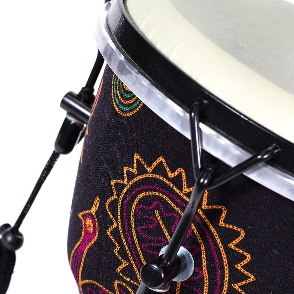 Djembe Africano Solaris Fzg0866 8" Color Rojo 20 Cm Diámetro Y 40 Cm De Altura FZG0866