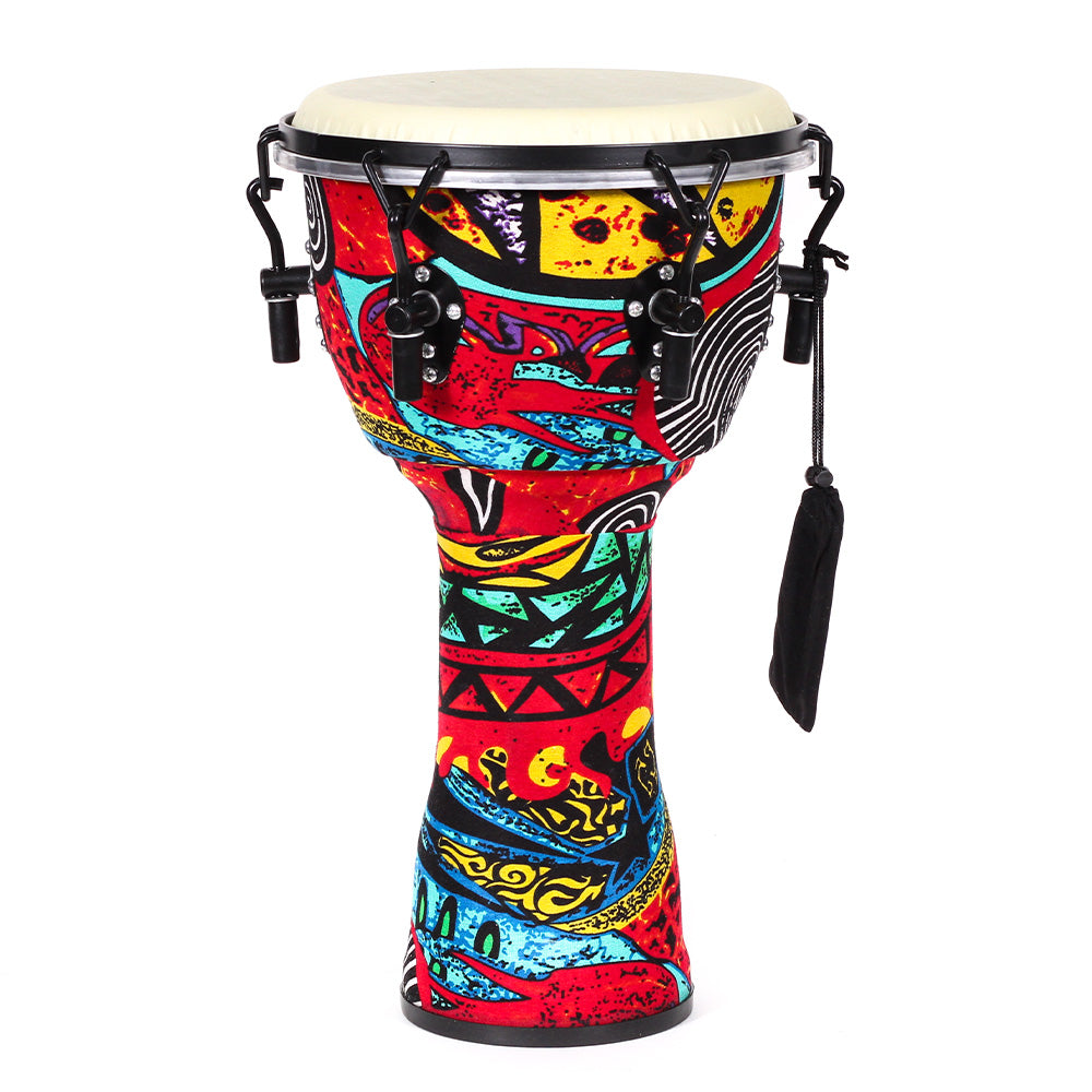 Djembe Africano Solaris Fzg1062 10" Color Azul 25 Cm Diámetro Y 50 Cm De Altura FZG1062