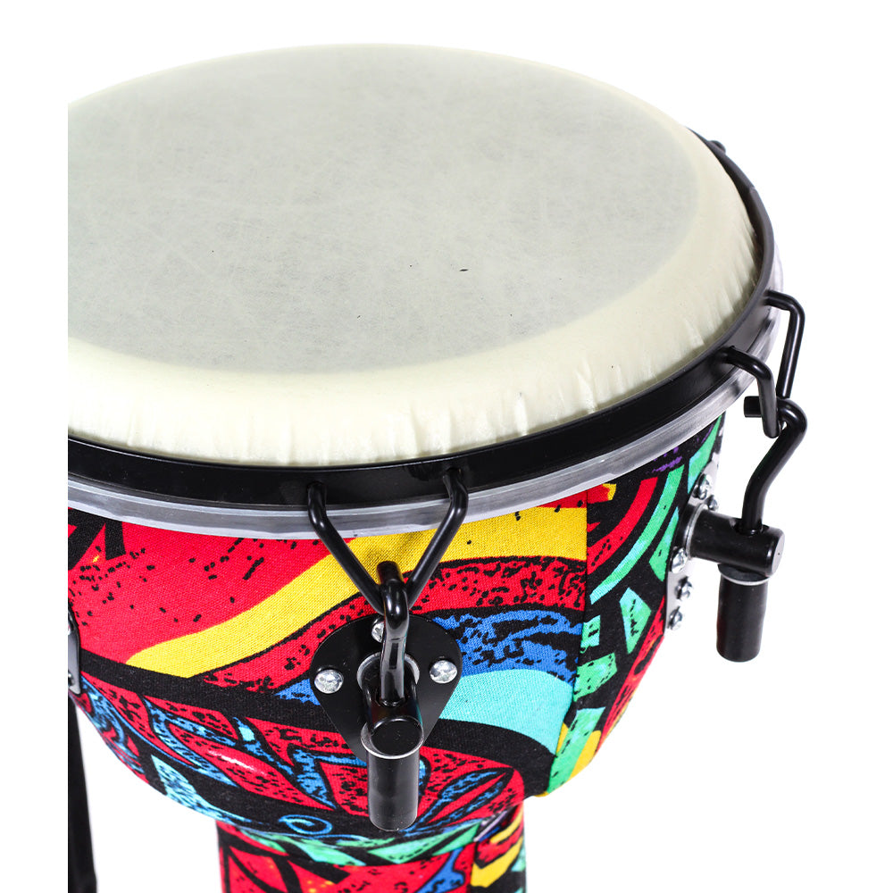 Djembe Africano Solaris Fzg1062 10" Color Azul 25 Cm Diámetro Y 50 Cm De Altura FZG1062