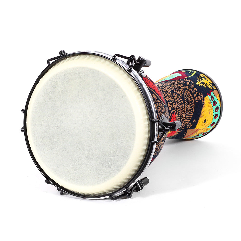 Djembe Africano Solaris Fzg1063 10" Color Turqueza 25 Cm Diámetro Y 50 Cm De Altura FZG1063