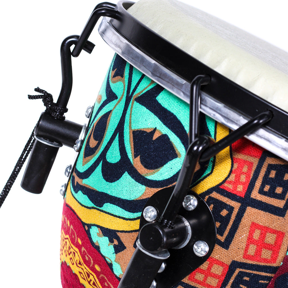 Djembe Africano Solaris Fzg1063 10" Color Turqueza 25 Cm Diámetro Y 50 Cm De Altura FZG1063