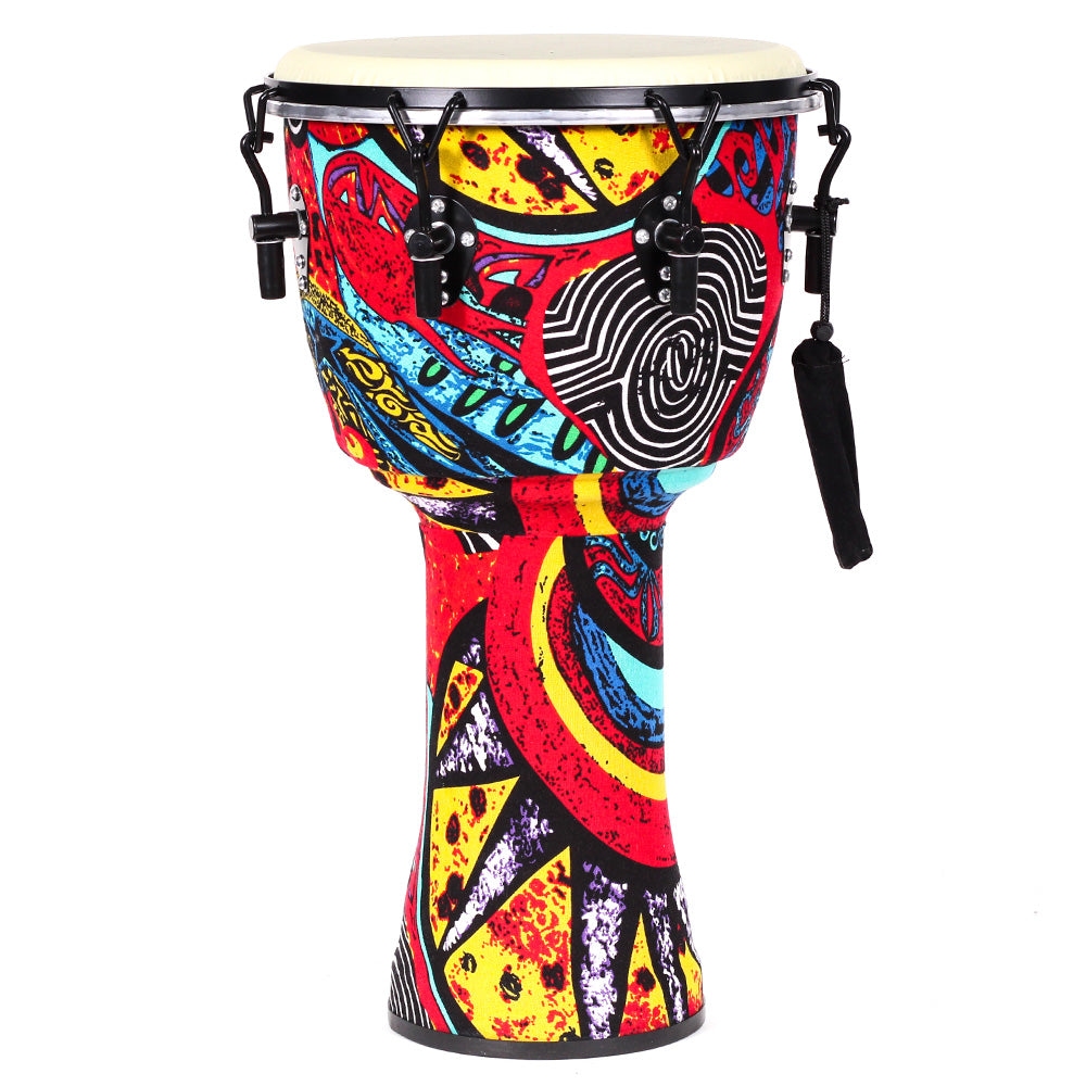 Djembe Africano Solaris Fzg1262 12" Color Azul 30.5 Cm Diámetro Y 60 Cm De Altura FZG1262