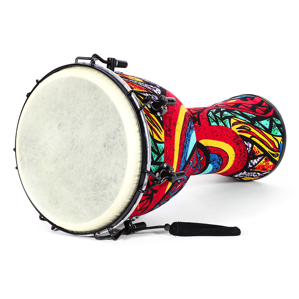 Djembe Africano Solaris Fzg1262 12" Color Azul 30.5 Cm Diámetro Y 60 Cm De Altura FZG1262