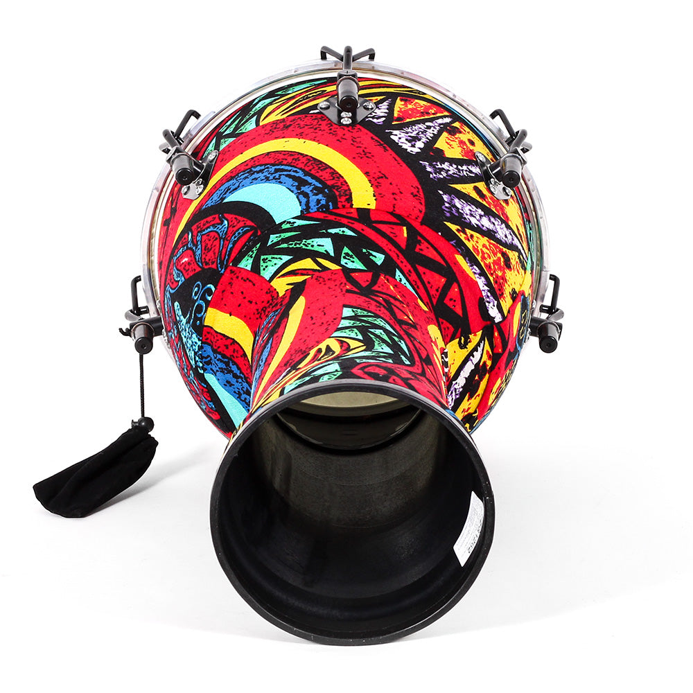 Djembe Africano Solaris Fzg1262 12" Color Azul 30.5 Cm Diámetro Y 60 Cm De Altura FZG1262