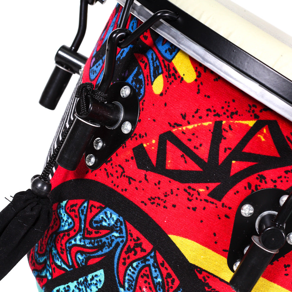 Djembe Africano Solaris Fzg1262 12" Color Azul 30.5 Cm Diámetro Y 60 Cm De Altura FZG1262