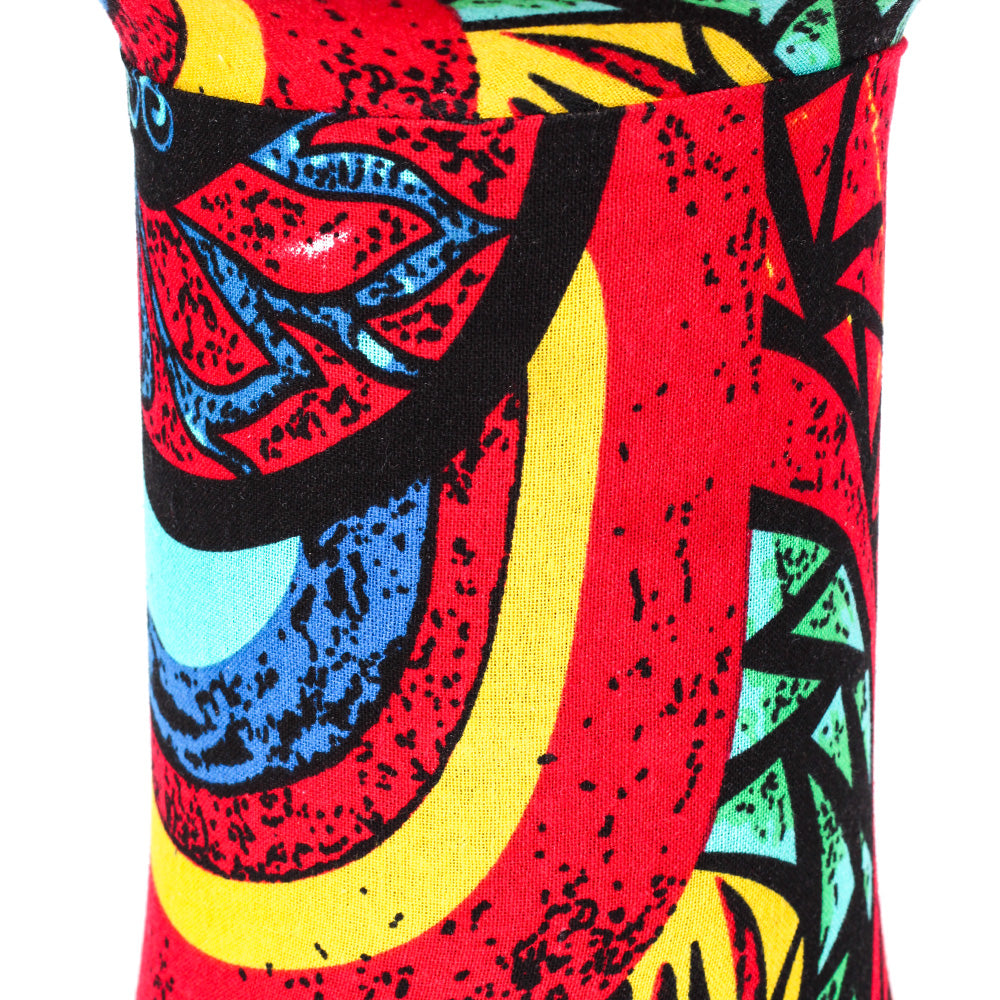 Djembe Africano Solaris Fzg1262 12" Color Azul 30.5 Cm Diámetro Y 60 Cm De Altura FZG1262