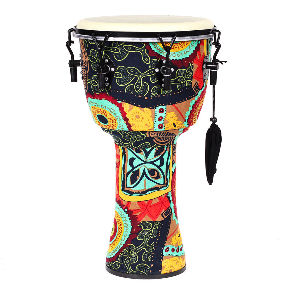 Djembe Africano Solaris Fzg1263 12" Color Turqueza 30.5 Cm Diámetro Y 60 Cm De Altura FZG1263