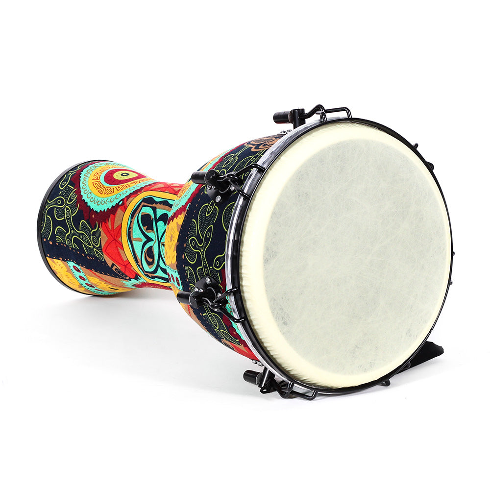 Djembe Africano Solaris Fzg1263 12" Color Turqueza 30.5 Cm Diámetro Y 60 Cm De Altura FZG1263