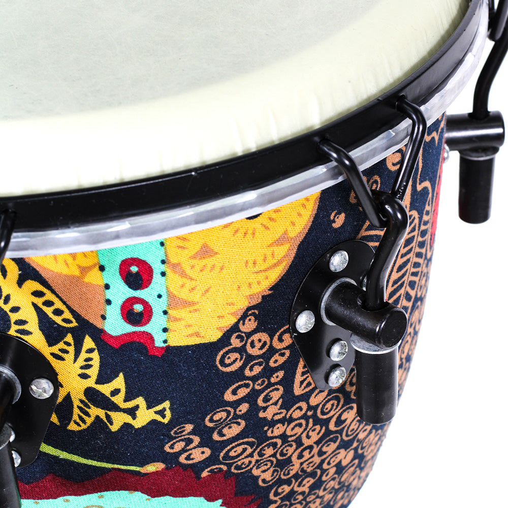 Djembe Africano Solaris Fzg1263 12" Color Turqueza 30.5 Cm Diámetro Y 60 Cm De Altura FZG1263