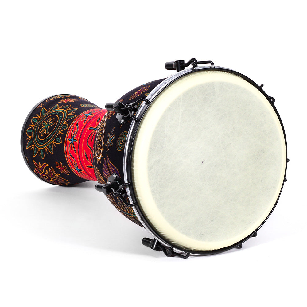 Djembe Africano Solaris Fzg1266 12" Color Rojo 30.5 Cm Diámetro Y 60 Cm Altura FZG1266