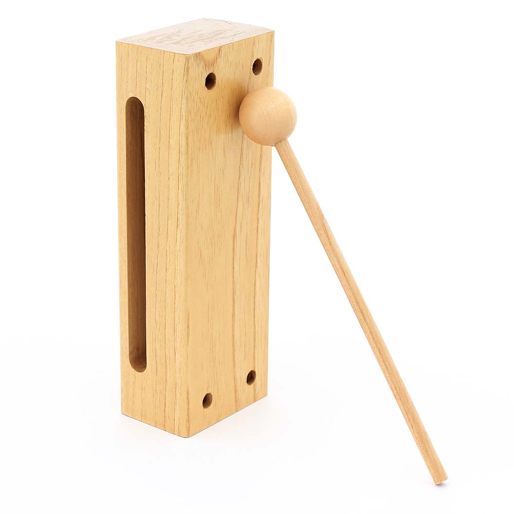 Block de Percusión Infantil Madera con  Golpeador SOLARIS G6