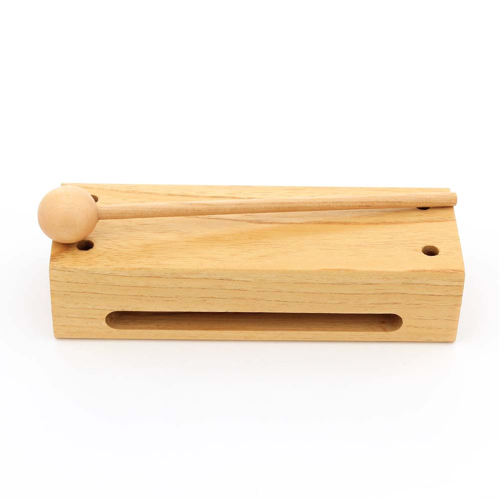 Block de Percusión Infantil Madera con  Golpeador SOLARIS G6