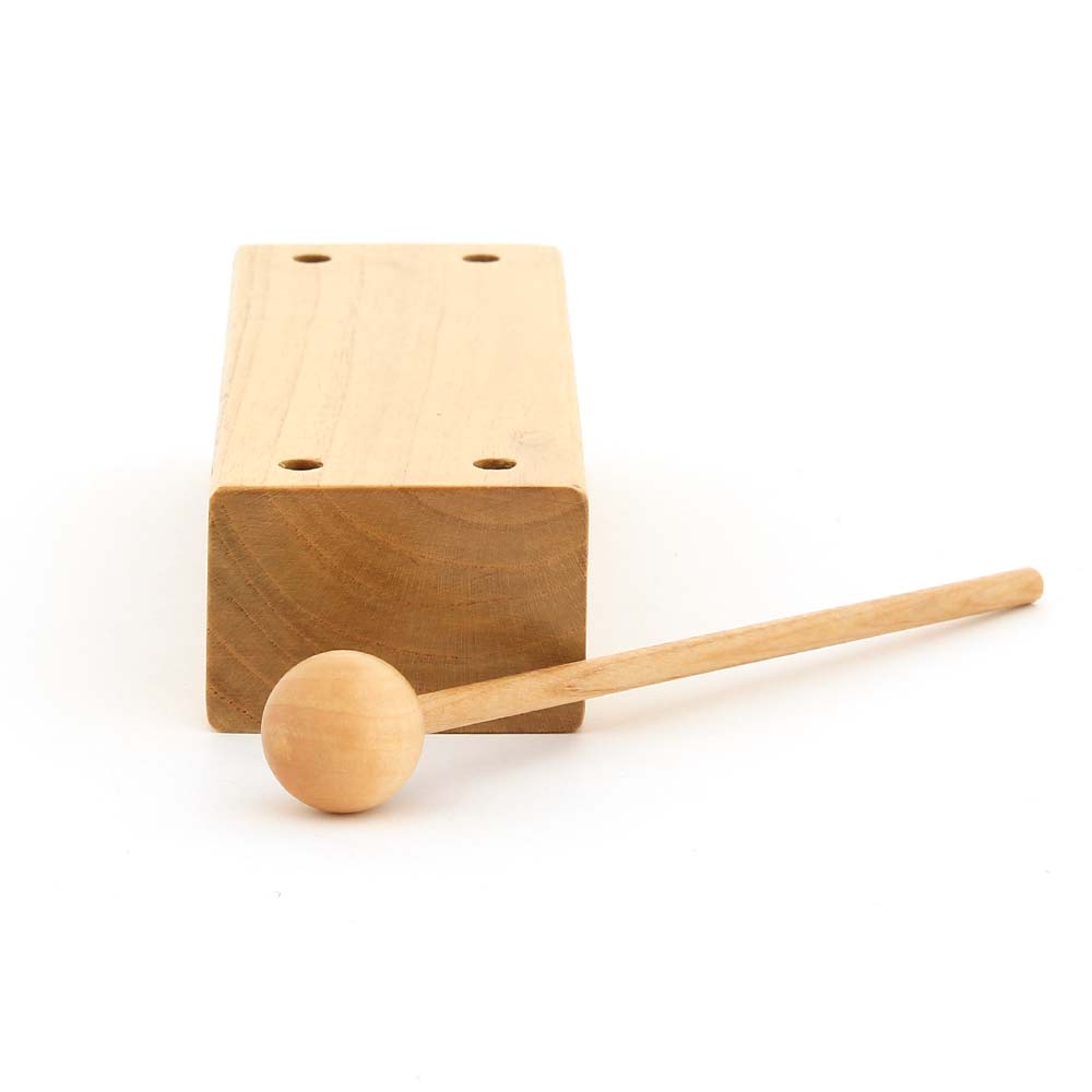 Block de Percusión Infantil Madera con  Golpeador SOLARIS G6