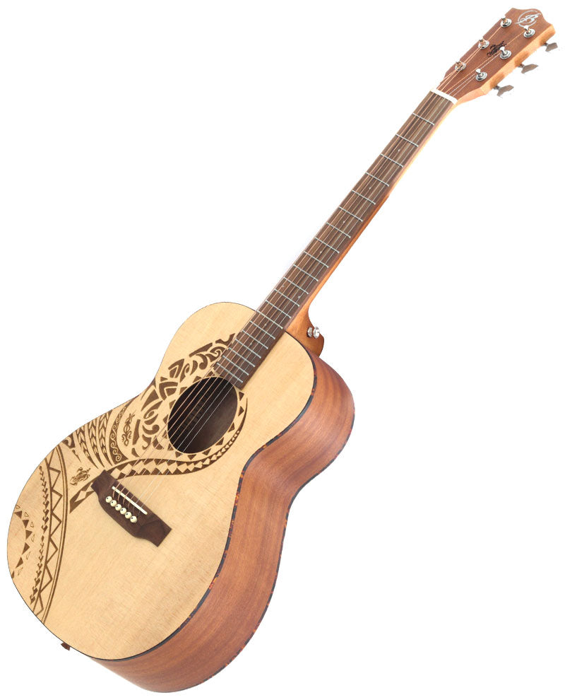 Guitarra Acústica Bamboo Ga38 Pacifica 38in con Funda Acolchonada GA38PACIFICA