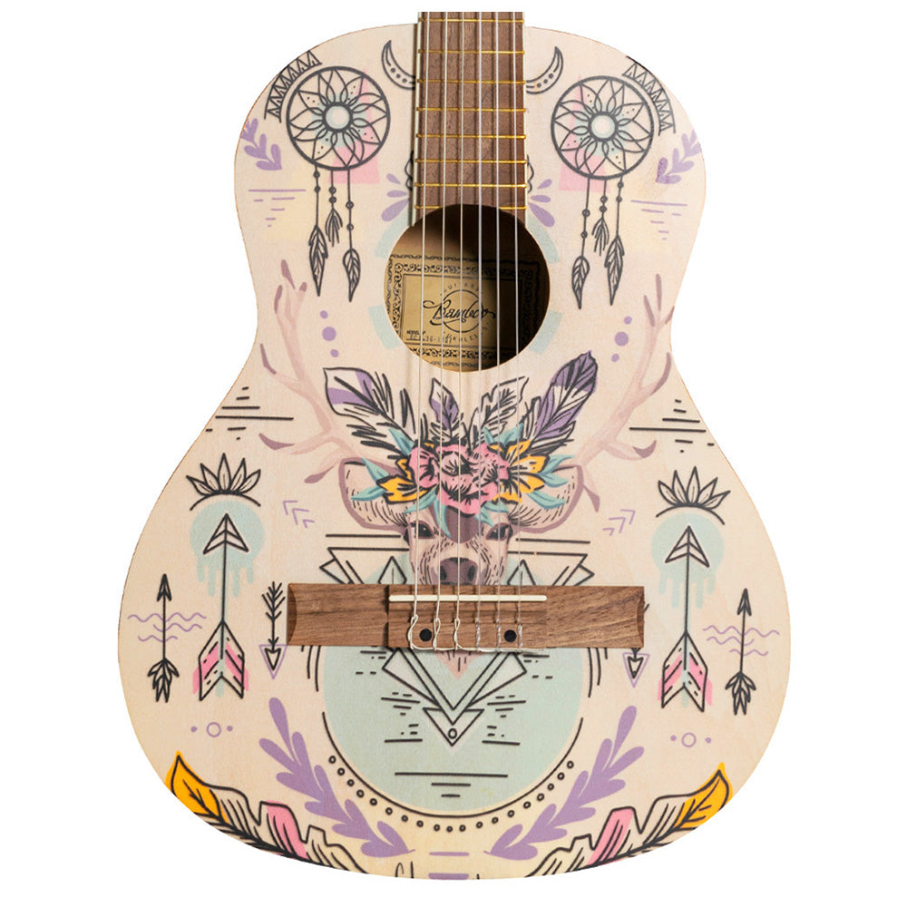 Guitarra Acústica Bamboo Gc36 Indie 36in con Funda Acolchonada GC36INDI