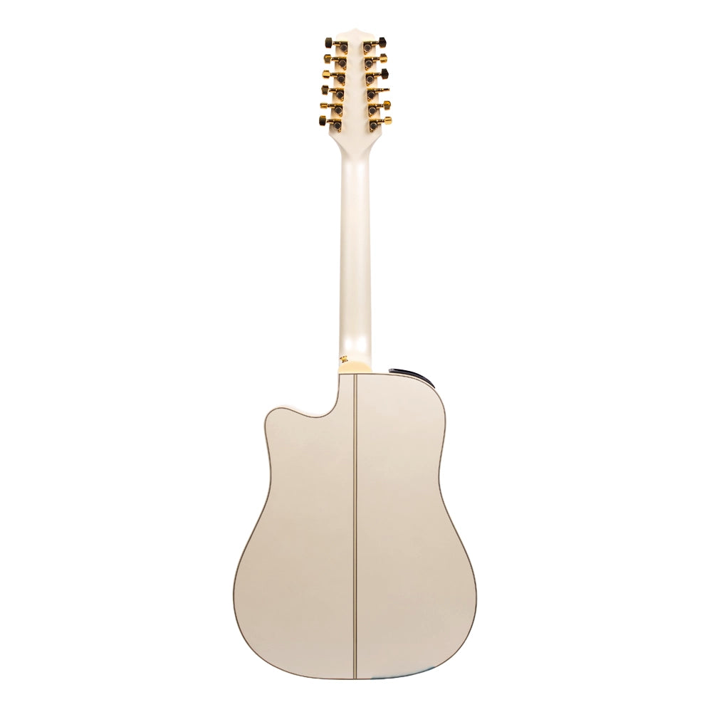 Takamine GD37CE12PW Guitarra Electroacústica Dreadnought Blanco Perla c/Funda