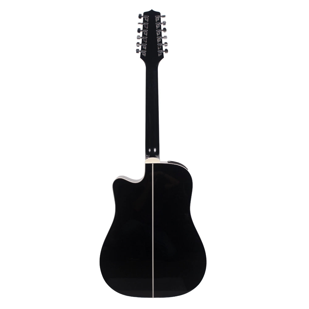 Takamine GD38CEBLK Guitarra Electroacústica Docerola Negra C/Funda