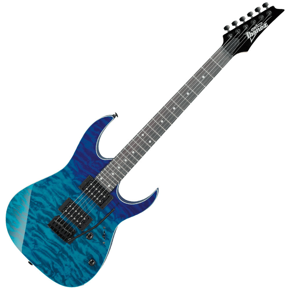 Guitarra Eléctrica Ibanez Grg120qaspbgd Gio RG Azul Degradado Transparente GRG120QASPBGD