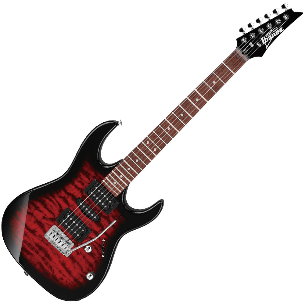 Guitarra Eléctrica Ibanez Rx Roja Grx70qatrb Transp Somb GRX70QATRB