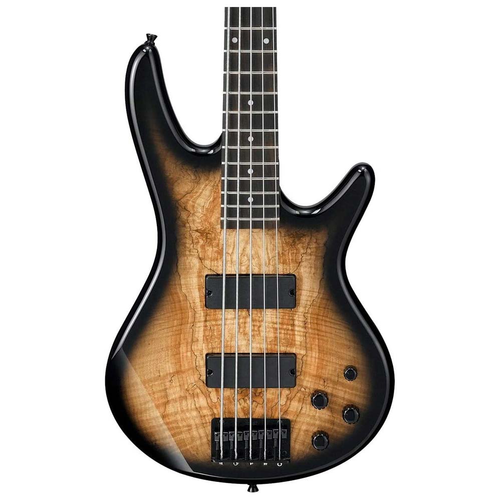 Bajo Eléctrico activo Soundgear de 5 cuerdas Spalted Maple Top Natural Grey IBANEZ GSR205SMNGT