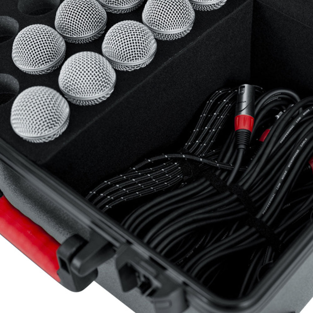 Estuche para 15 Micrófonos Gator Gtsamic15 GTSAMIC15