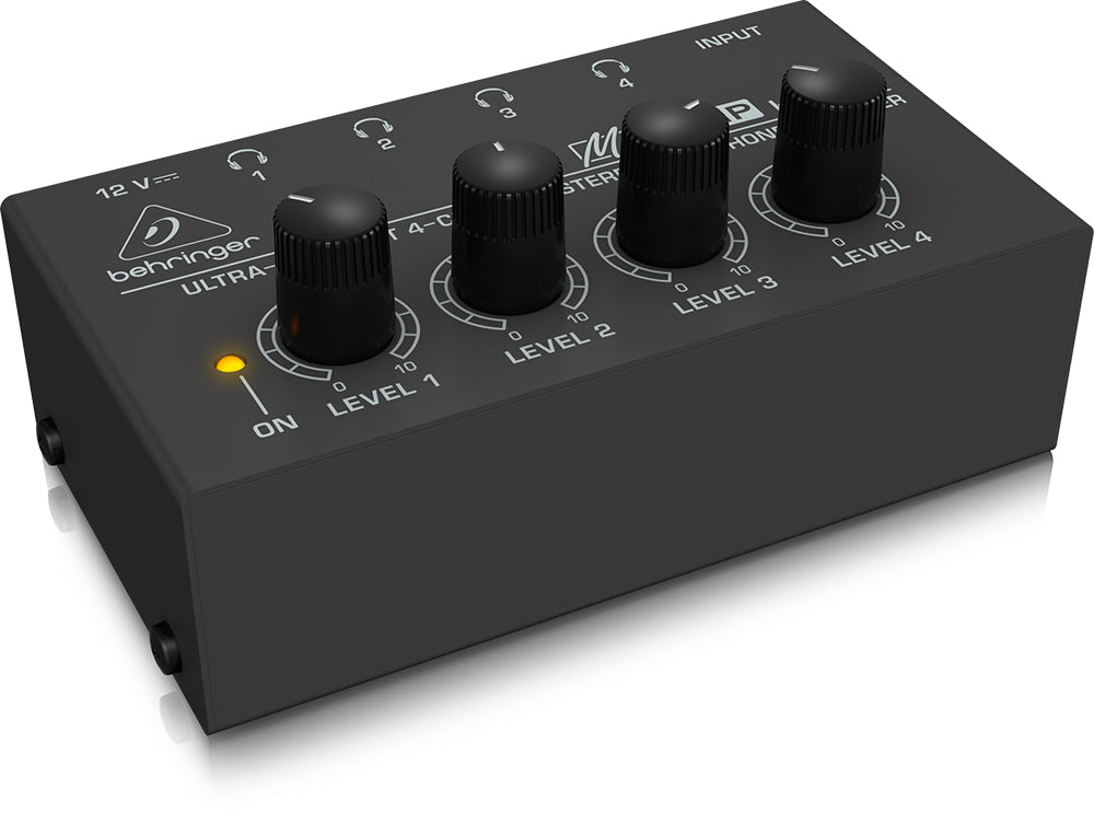 Amplificador para audífonos MicroAMP Ultra Compacto de 4 canales BEHRINGER HA400