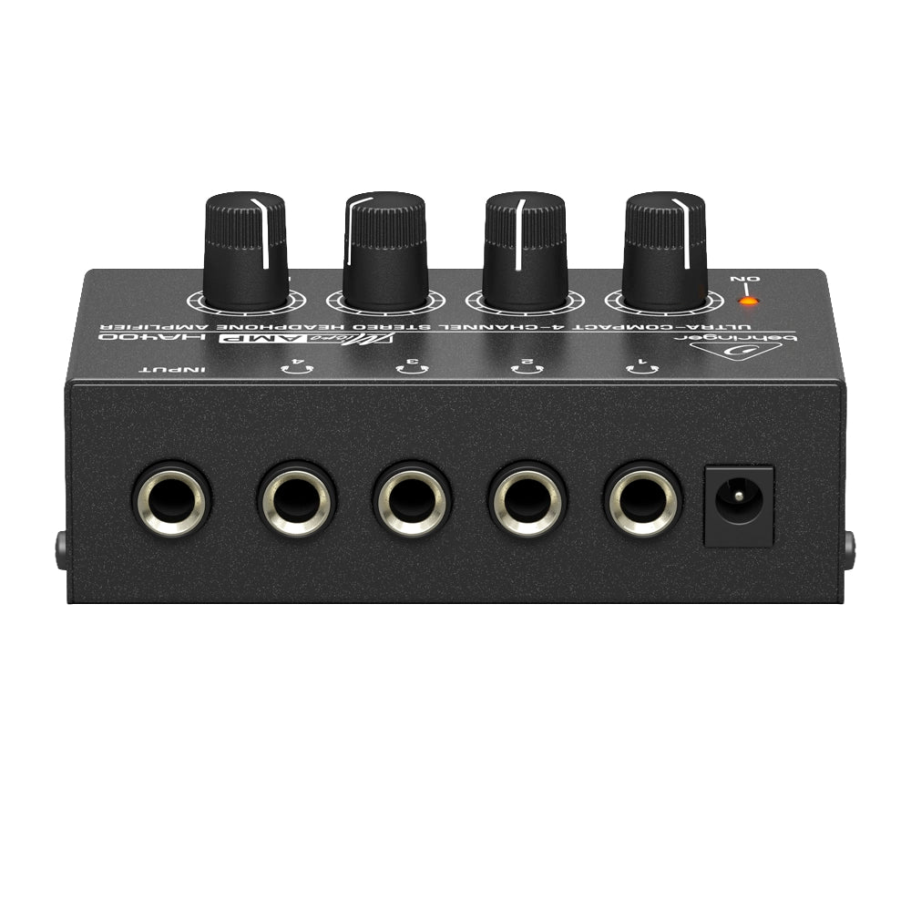 Behringer HA400 Amplificador para audífonos MicroAMP Ultra Compacto de 4 canales