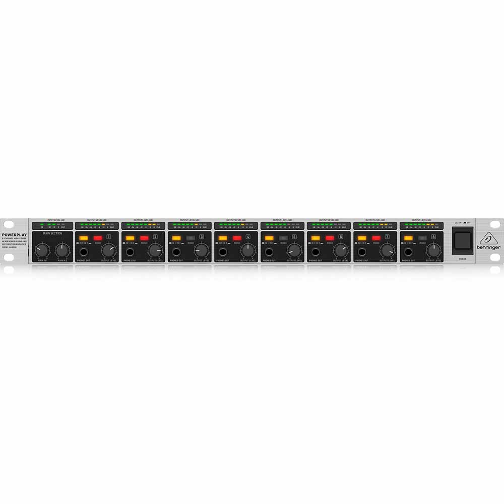 Amplificador de Audífonos de 8 canales BEHRINGER HA8000V2