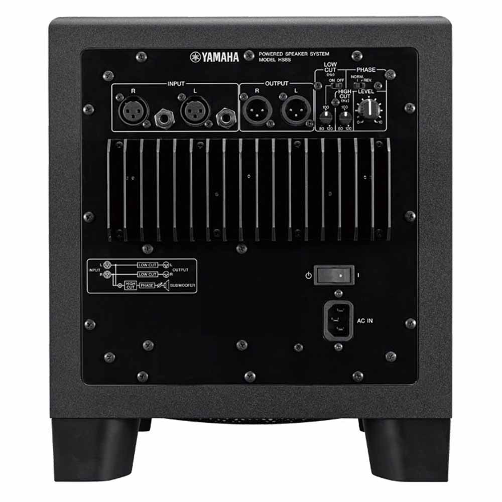 Subwoofer Auto Amplificado para estudio 150 w 8in - 22 - 160 Hz YAMAHA HS8S