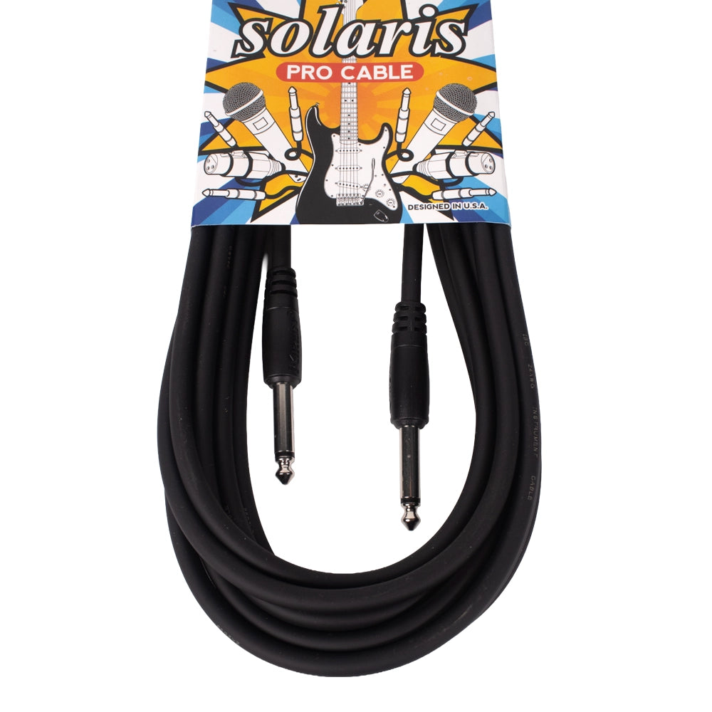SOLARIS IC2416MBK Cable para Instrumento 6m Negro