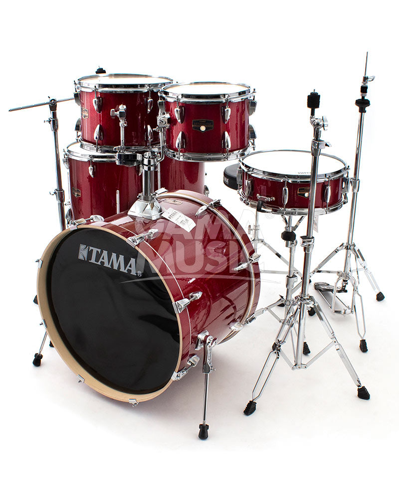 Bateria Tama Ie62H6Wcpm Imperialstar 6 Pzas Rojo Brillante Con Atriles Y Asiento IE62H6WCPM