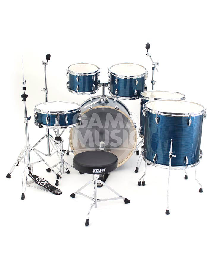 Baterías Acústica Imperialstar 6 piezas Hairline Blue TAMA IE62H6WHLB