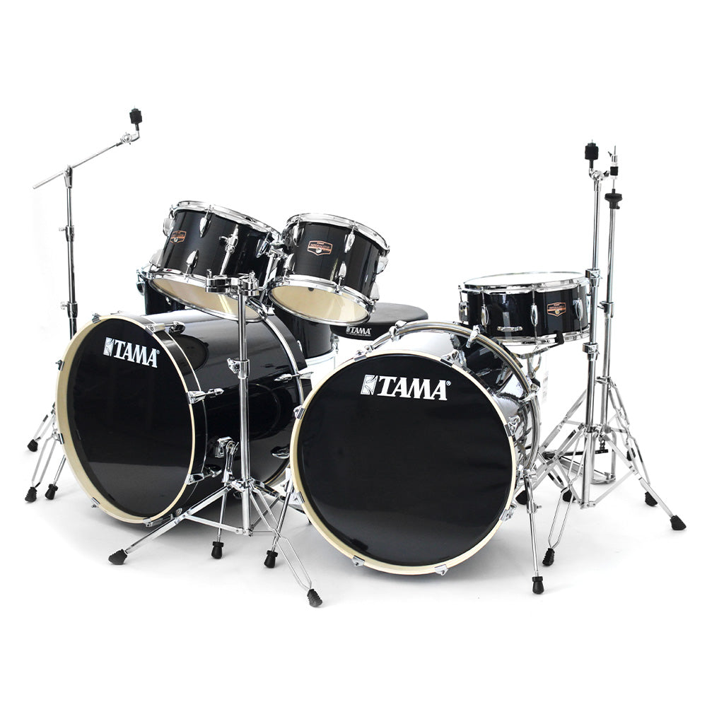 Batería Tama IE72ZH8WHBK Imperial Star 7 Pzas Negro Metálico Con Juego De Atriles Y Asiento