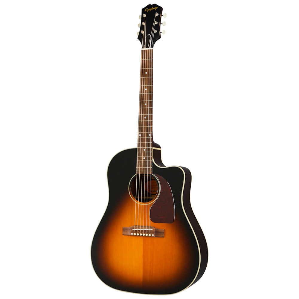 Guitarra Electroacústica Acústica Epiphone Igmtj45cavsnh1 J45 Ec All Solid Wood Fishman Aged Vintage Sunburst Gloss IGMTJ45CAVSNH1