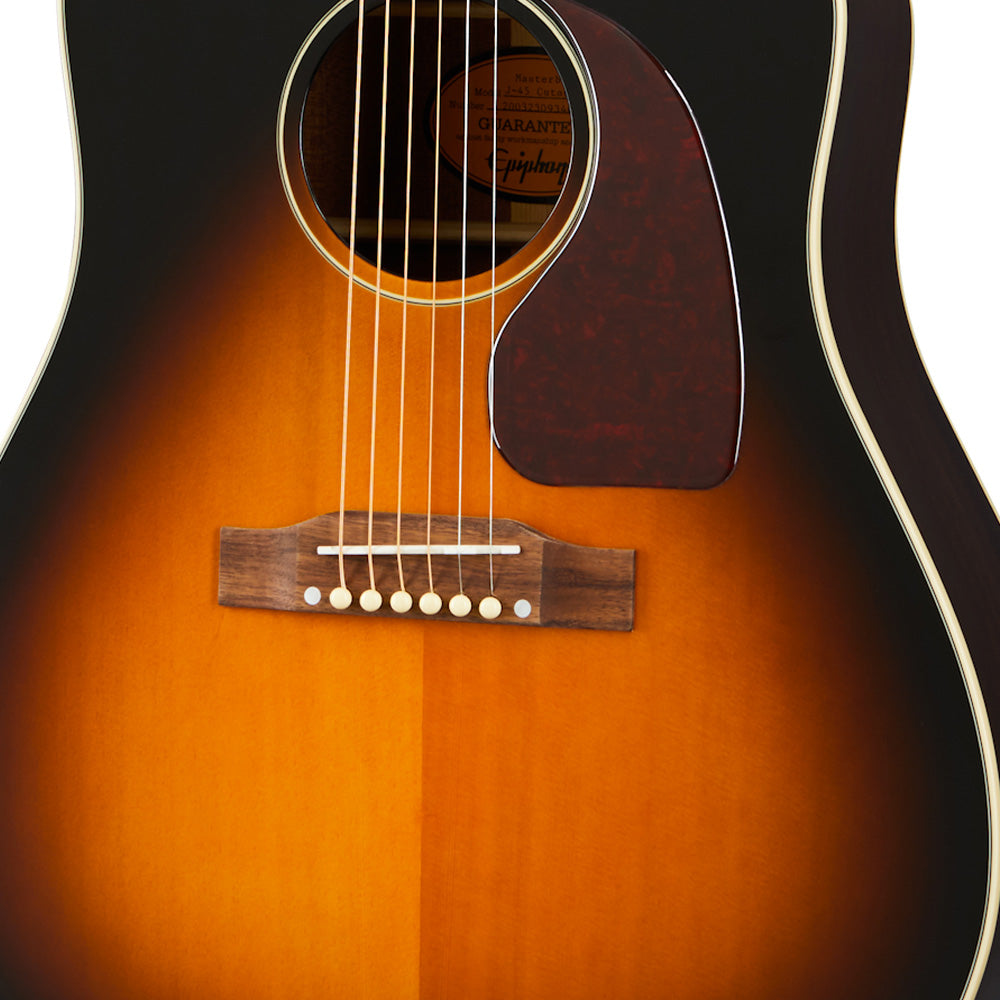Guitarra Electroacústica Acústica Epiphone Igmtj45cavsnh1 J45 Ec All Solid Wood Fishman Aged Vintage Sunburst Gloss IGMTJ45CAVSNH1