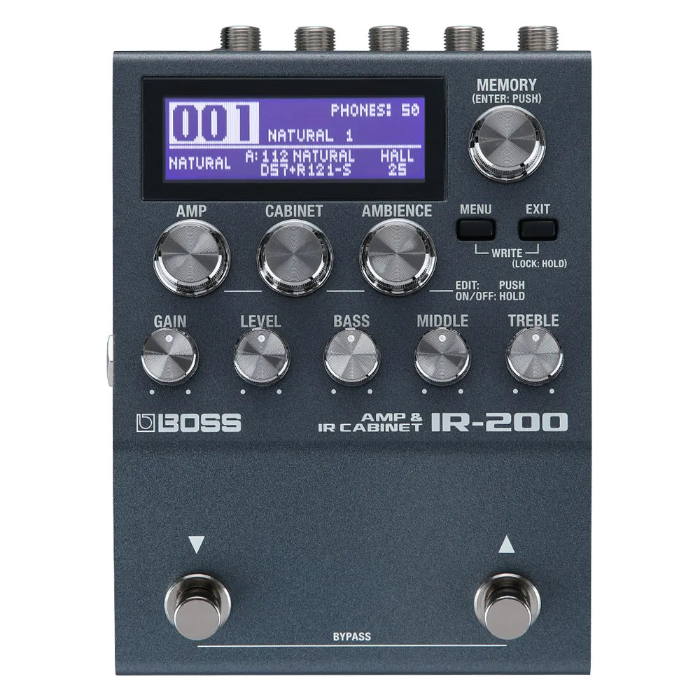 Boss Ir200 Pedal Efectos Compacto IR de pantalla y amplificador