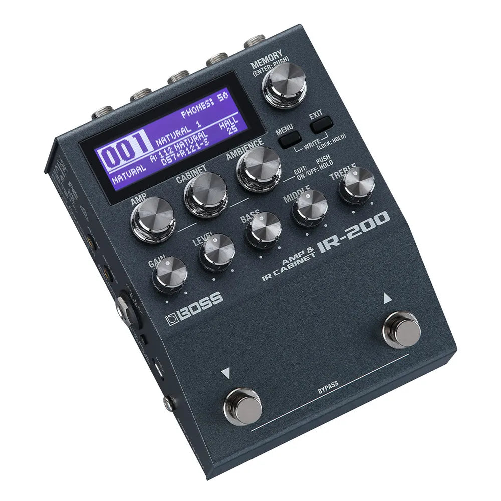 Boss Ir200 Pedal Efectos Compacto IR de pantalla y amplificador