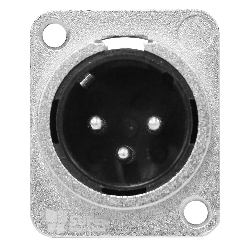 LITEPRO J3F2C Conector Xlr Chasis Macho Plateado