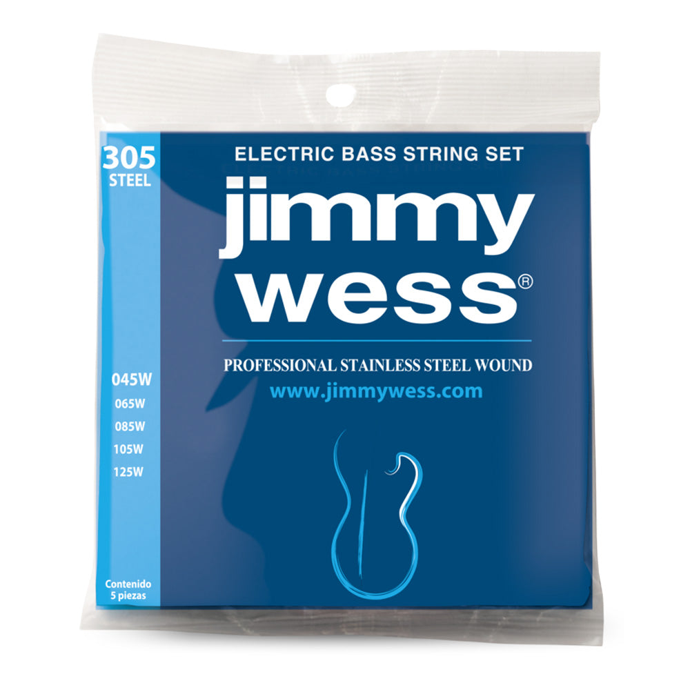 Encordadura Bajo Eléctrico J.Wess Jwbe305i .045 - .125 Acero Inoxidable 5 Cuerdas JIMMY WESS JWBE305I