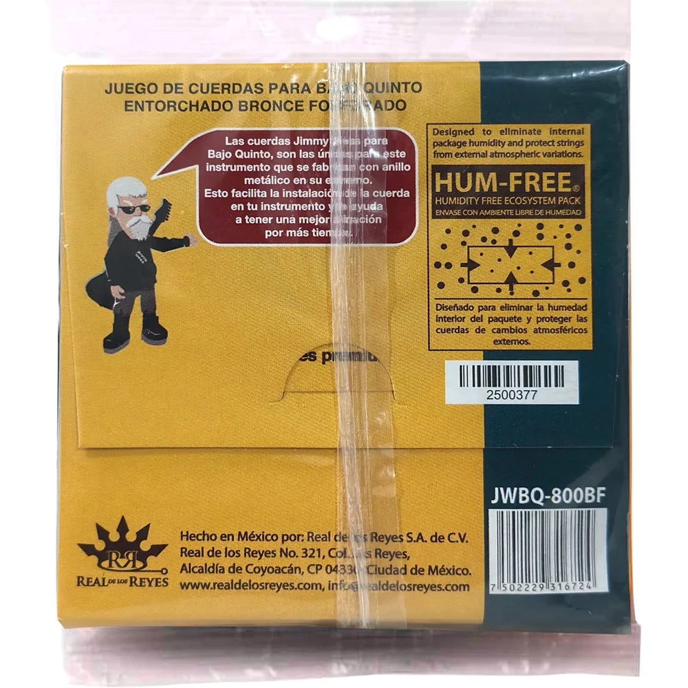 Encordadura Bajo Quinto Jimmy Wess Bronze Phosphor JWBQ800BF
