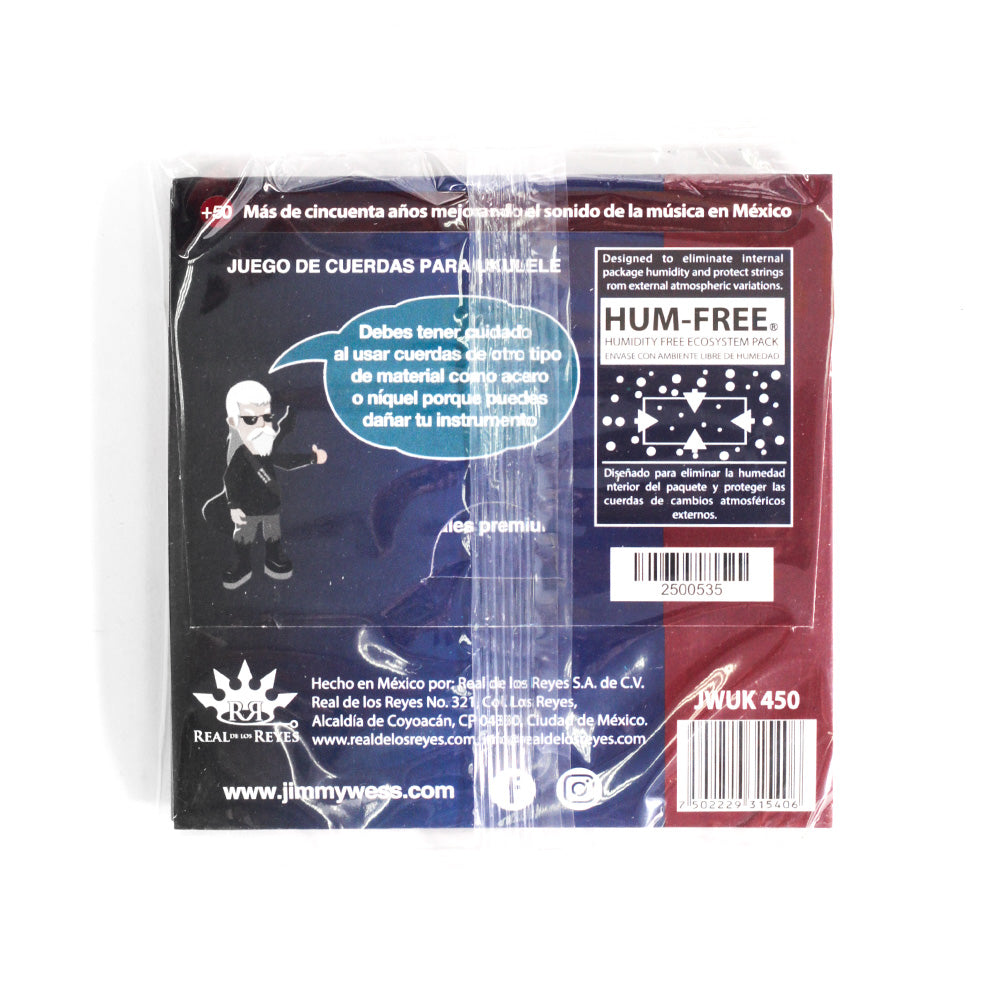 Encordadura Ukulele J.Wess Jwuk450 Nylon Negro JIMMY WESS JWUK450