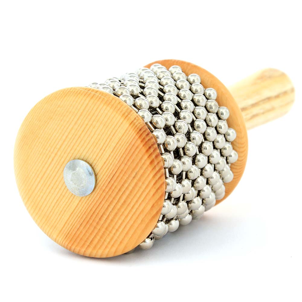 Cabasa Mini Solaris Kbs0A Metalica con Mango De Madera KBS0A