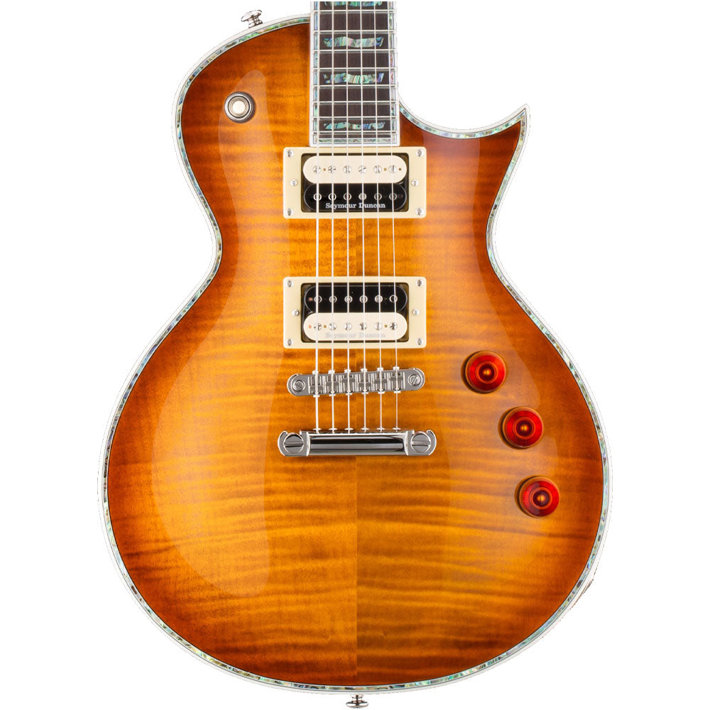 LTD Ec-1000 AMBER SUNBURST Set Seymour Duncan Guitarra Eléctrica LEC1000ASB